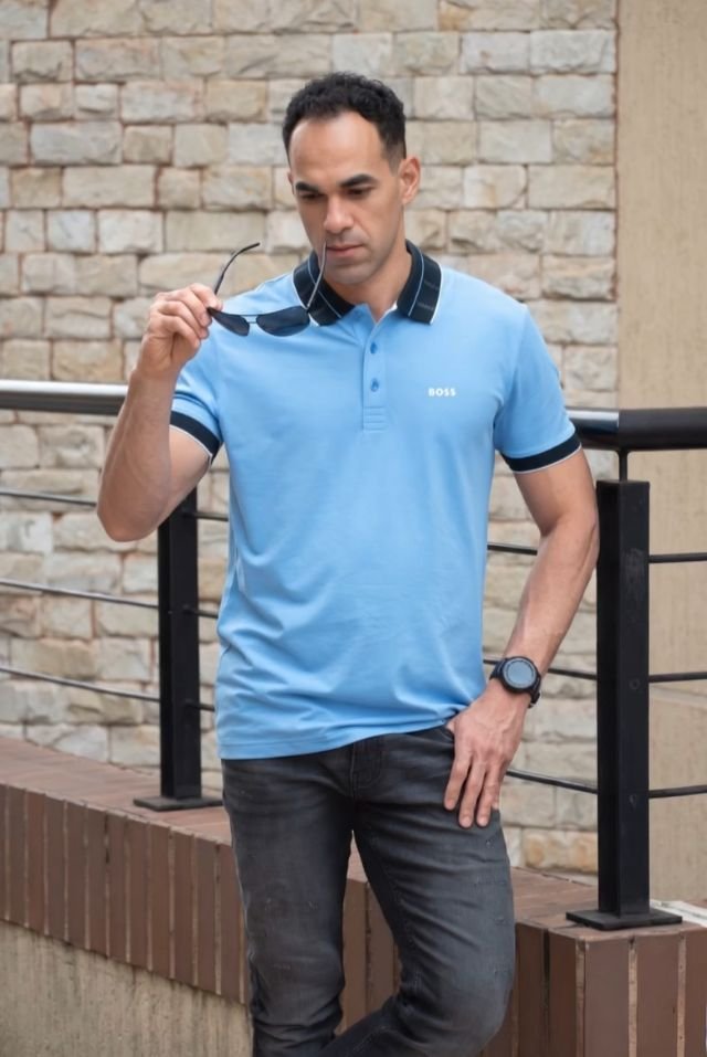 Chemise Hugo Boss celeste